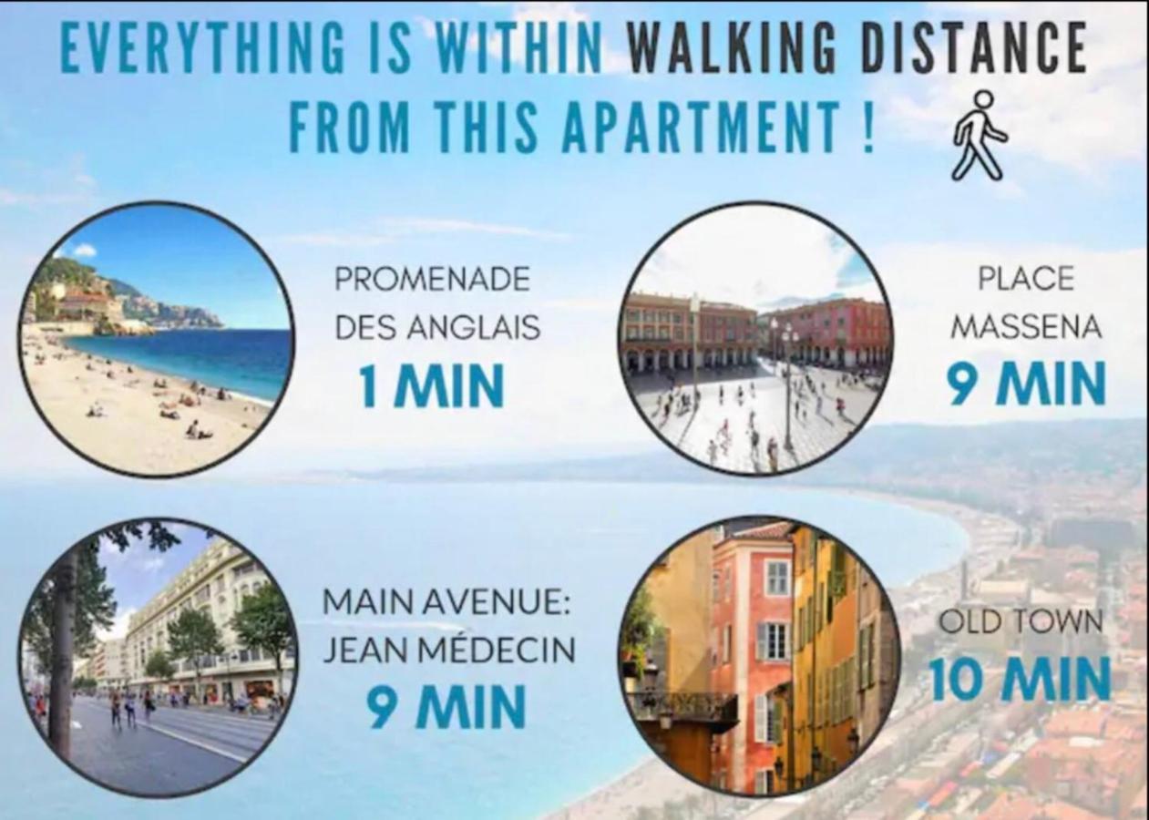 Stunning Flat By The Beach, Carre D'Or-Negresco Nisa Exterior foto